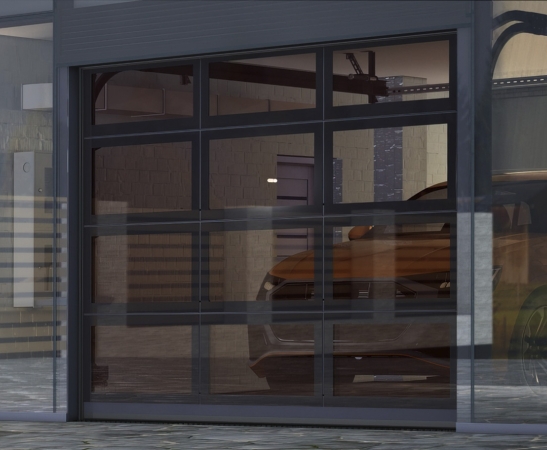 Панорамные ворота Алютех AluPro в Железноводске