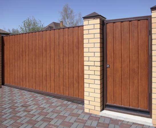 Ворота из металлического сайдинга в Железноводске