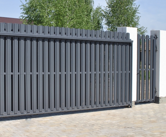 Ворота из штакетника в Железноводске